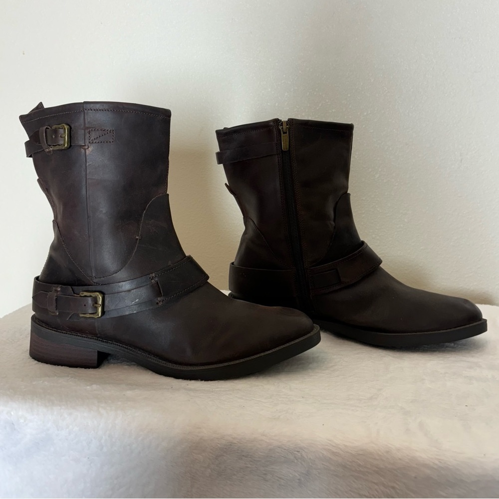Enzo Angiolini Brown Leather Boots Size 9.5